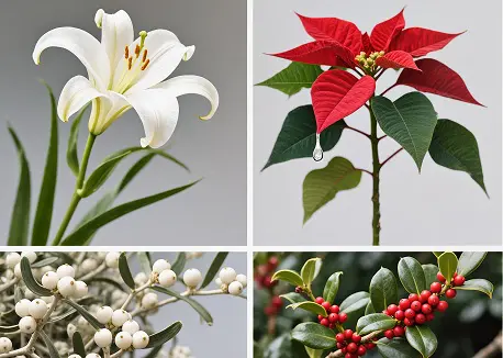 4x3 Collage vertical de 4 plantas al