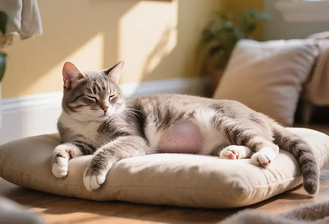 4x3 Gata adulta esterilizada descans