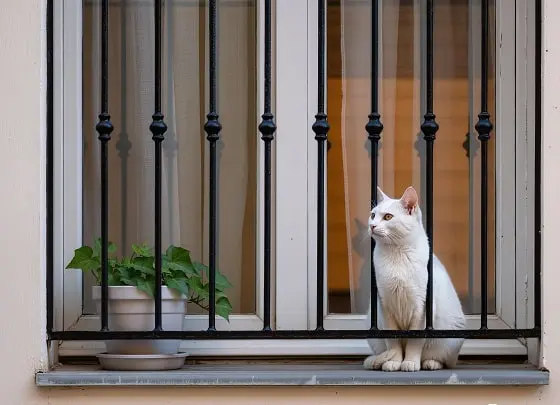 gatos alfeizar
